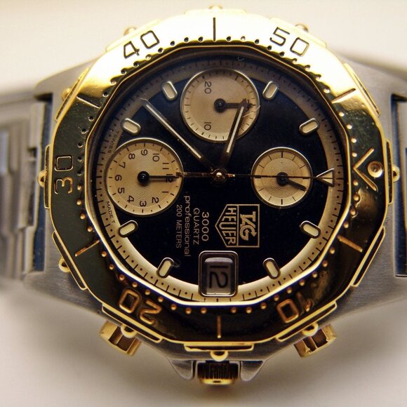 TAG Heuer  3000 Chronograph Debuis-Depraz Module  236.006  1980-1989 Men's Rare - Picture 1 of 13